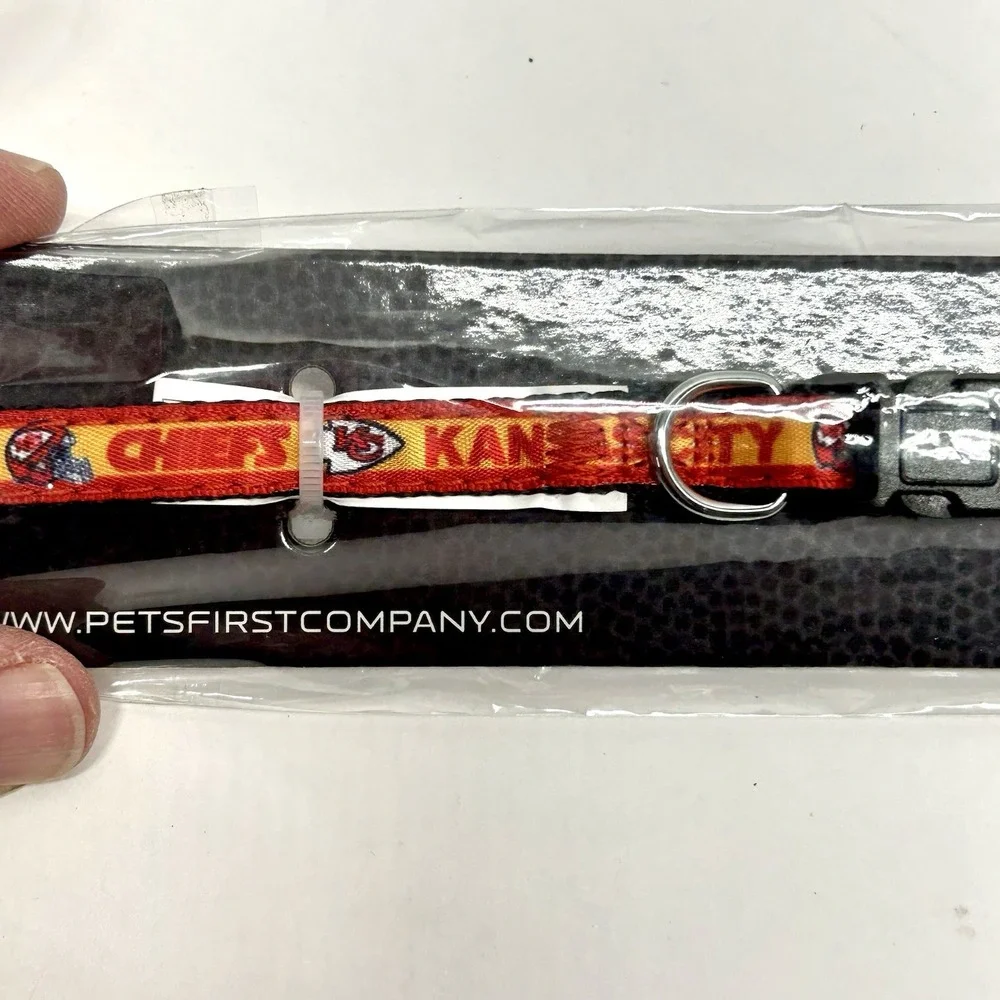 Kansas City Chiefs Small Satin Pet Collar (SH2)